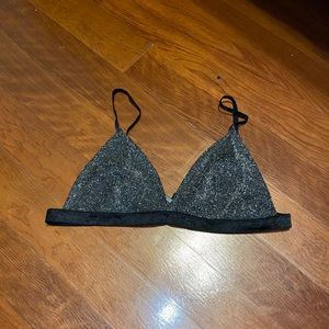 Urban outfitters sparkly bralette size large